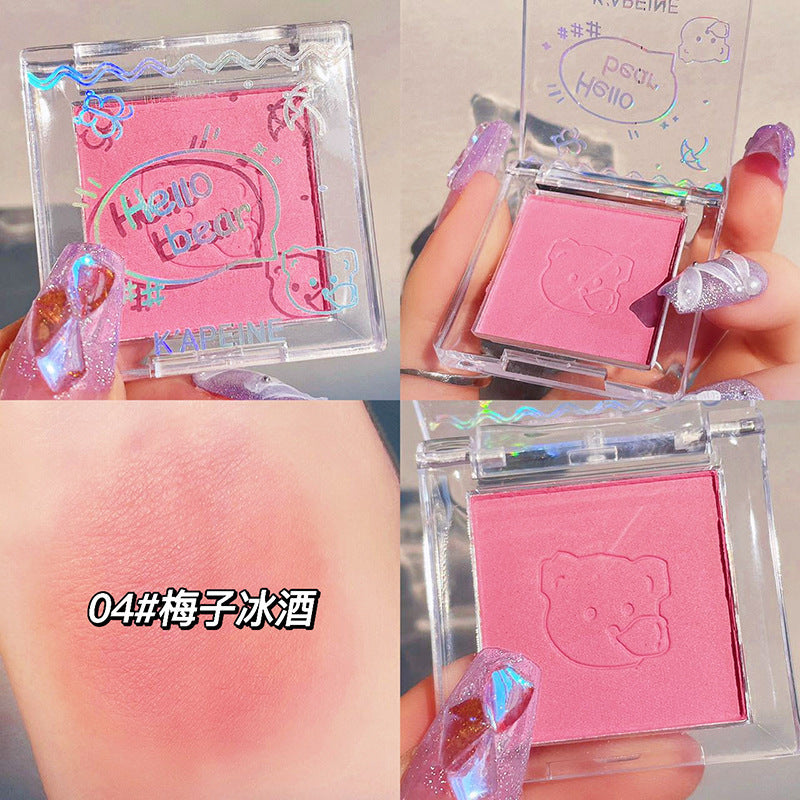 Capel single color blush - available in pink, blue, and purple - matte finish, natural contouring, vibrant & youthful, student-friendly, affordable rouge