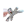 Original bowknot metal large claw clip for women - perfect for thick hair, shark clip style, minimalist design, elegant hair accessory