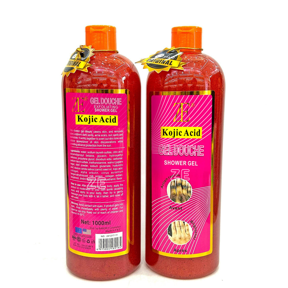 foreign trade 1l scrub shower gel hydrating, long-lasting moisturizing scrub deep cleansing men's and women's shower wholesale