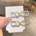 New cat's eye bow alligator hair clip - women's high-end side/front bangs clip