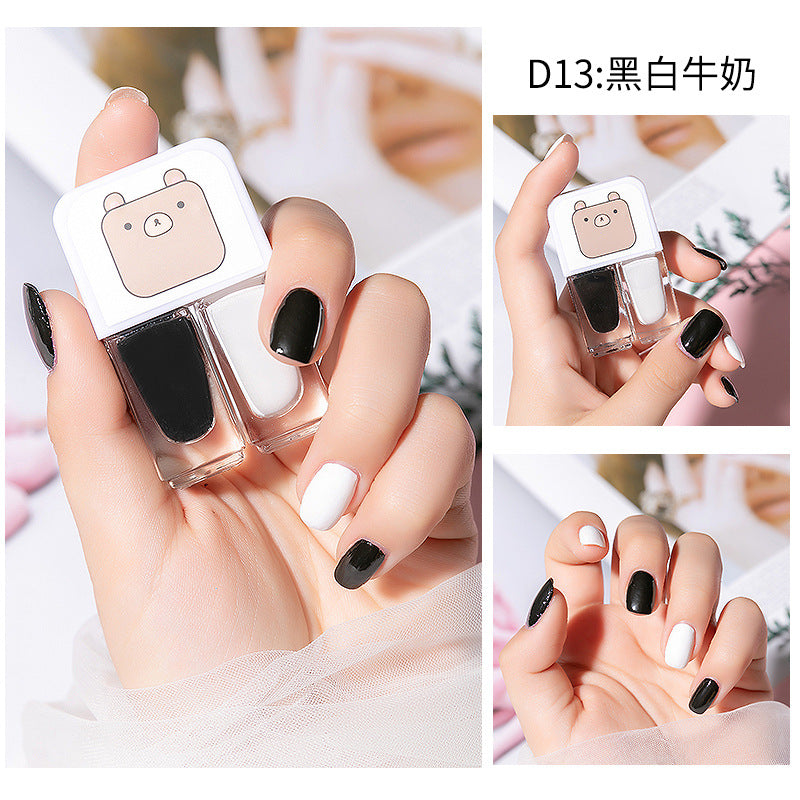 New arrival no-bake gemini water-based peelable transparent nail polish nail polish suitnail polish