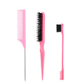 hairdressing brush suit nylon teasing hair brush double-sided hair edge brush smooth comb hair comb pointed tail comb hairdressing