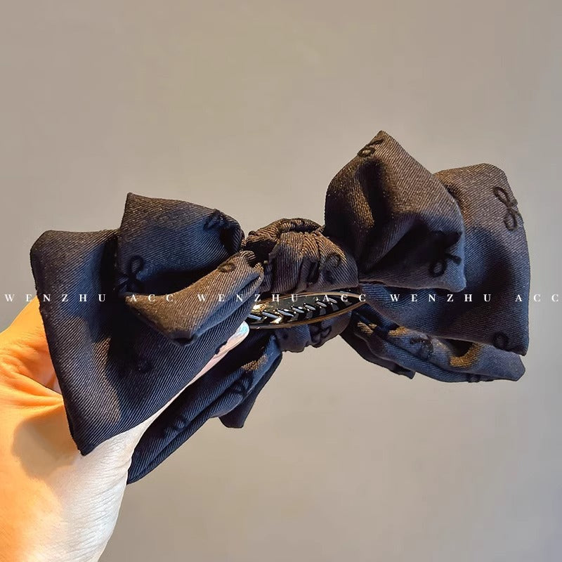 Popular elegantbows gripper for women, large ball head, classy hair clip, back of head, high ponytail, headdress, hair gripper