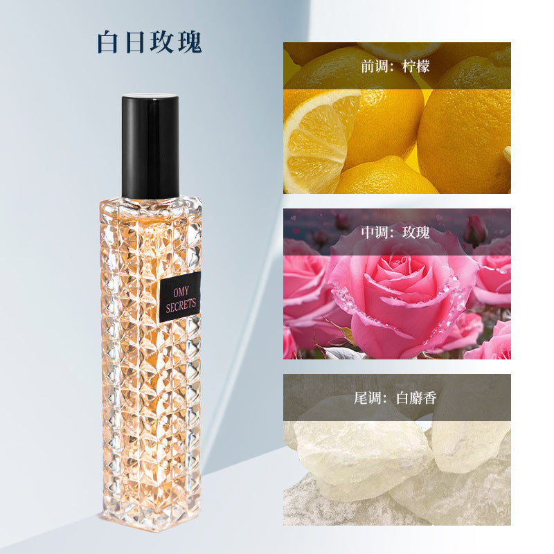 Export live broadcast hot model donna adventure casual perfume hundred days rose long-lasting light fragrance student girl fresh