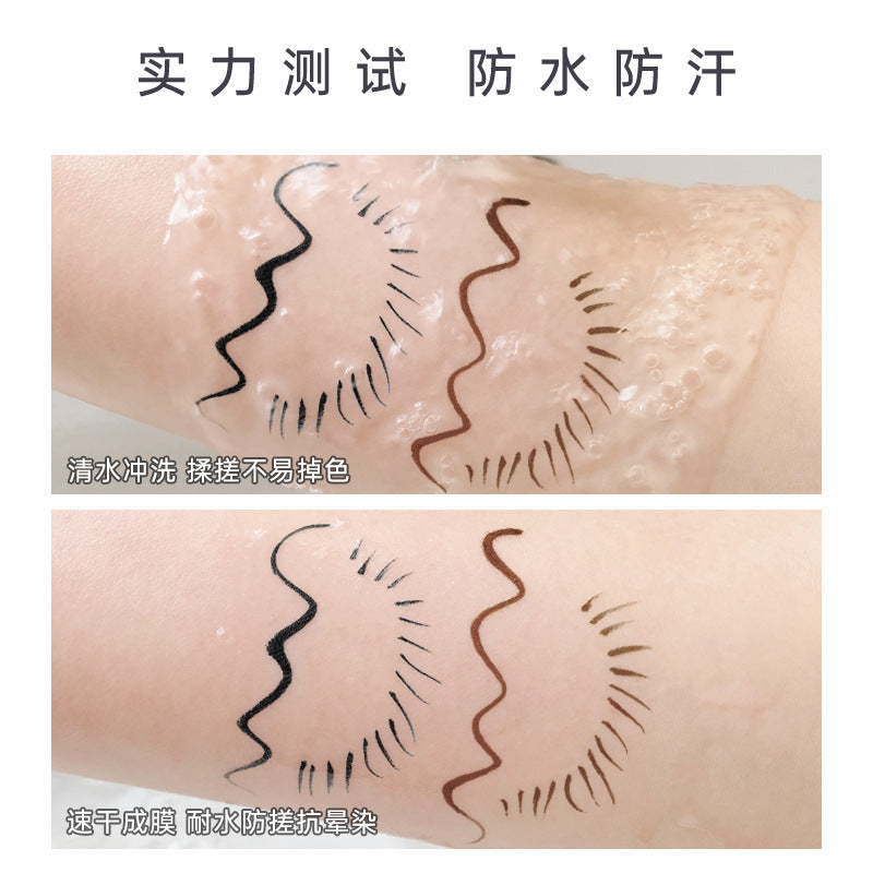 New xixi cool and charming eyeliner pen waterproof not easy to smudge sponge tip cool black eyeliner pen wholesale