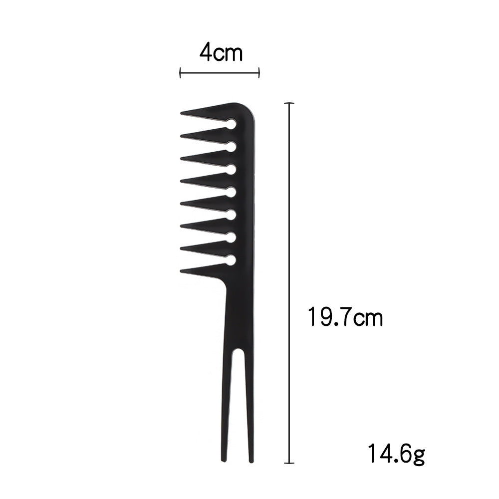 Hairdressing comb cross-border various combs barber shop special comb pointed tail dual-purpose oil head comb can be printed with logo and fixed color