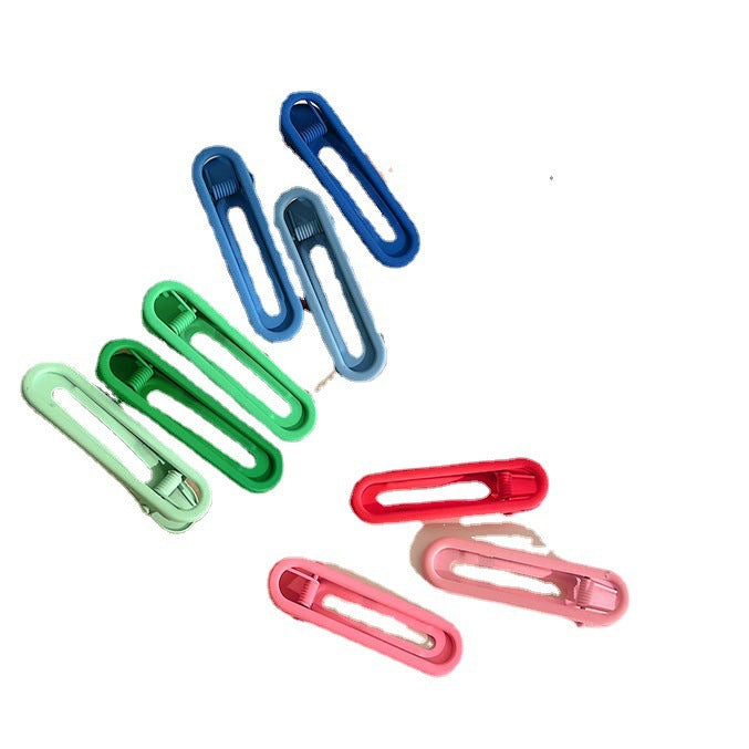 Ins style candy color hair clip sweetgirlcolorful seamless clip female side clip duckbill clip bb clip bangs headwear