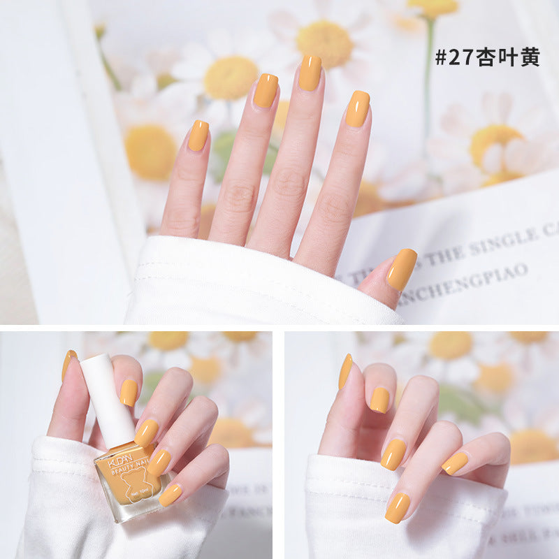 Ice-through nail polish, no-bake cool dan, new arrival, long-lasting, quick-drying jelly, transparent nude, oily, non-tearable nail polish