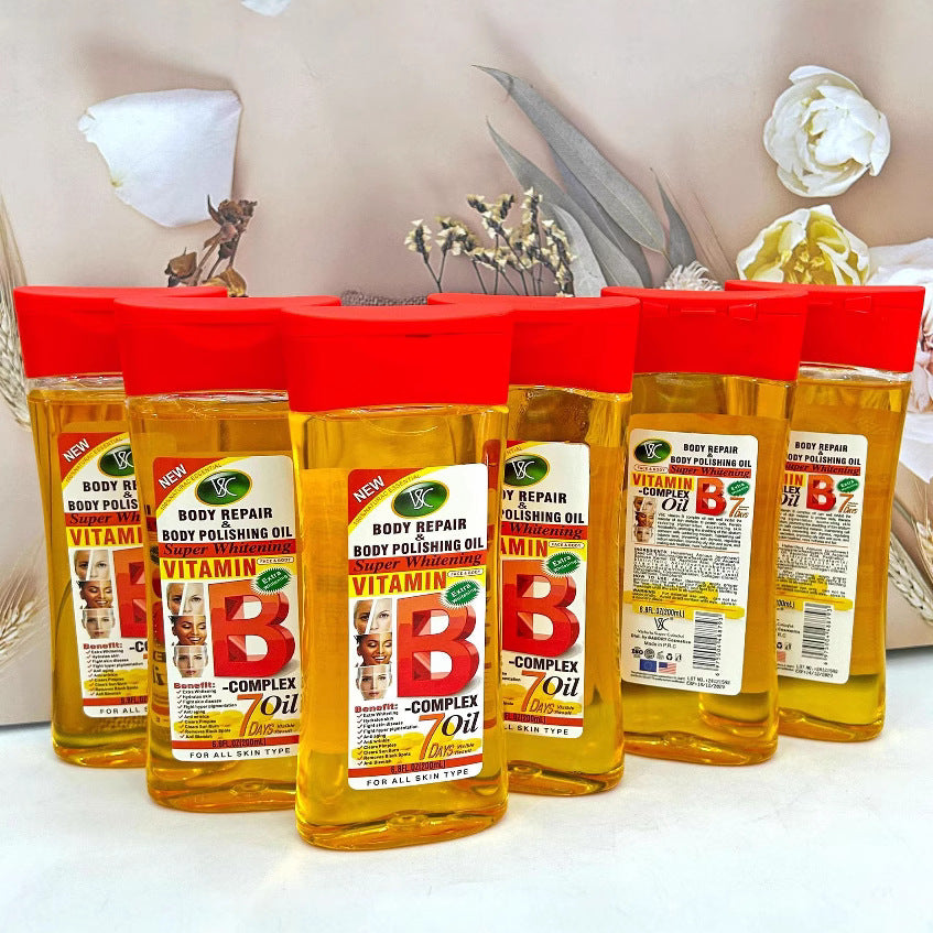 vitamin b facial & body oil - moisturizing massage oil for joints - 200ml - wholesale for export
