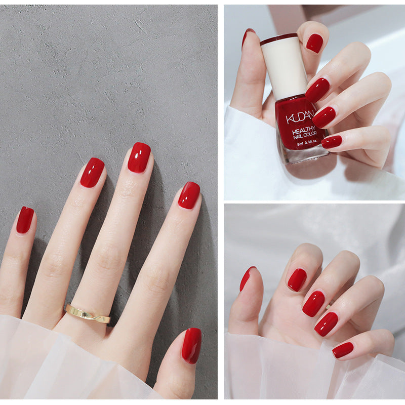 Oily colorful character nail polish, long-lasting, no baking, non-peelable, quick-drying, whitening, non-tearable, cross-border live broadcast nail polish