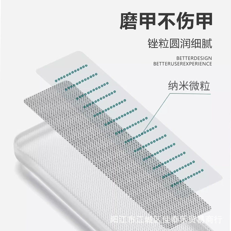 Direct from the factory: portable, washable, mini nano glass nail file – the ultimate manicure tool for shaping, filing, polishing, and buffing your nails