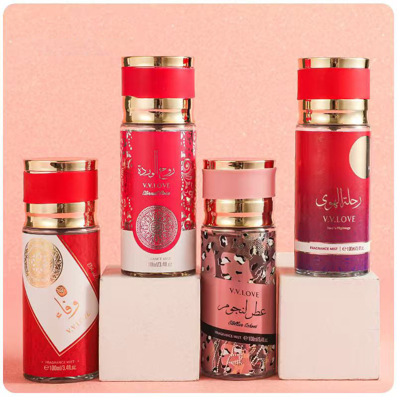 Middle eastern arabian style cross-border e-commerce perfume 100ml mixed body mist fruity fragrance body spray