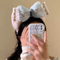 2025 new dream melody linabell headband bowknot cute duffy bear plush headband amusement park photo prop