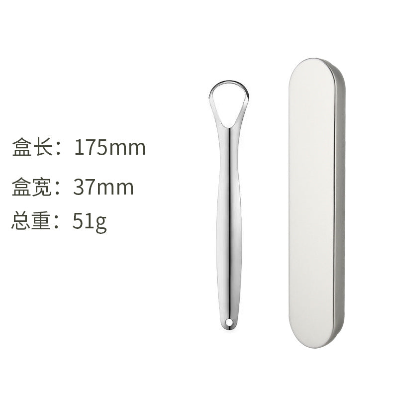 Factory direct u-shaped oral cleaning tool tongue scraper stainless steel tongue cleaner tongue scraper tongue cleaning