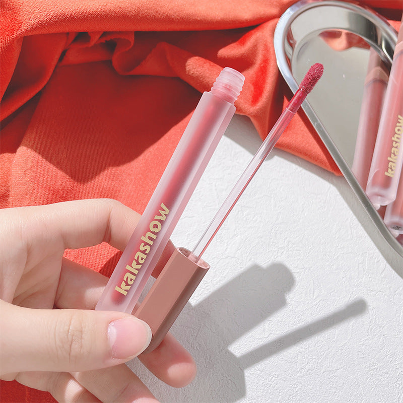 Kakashow powder mist silky lip glaze velvet matte matte student daily makeup whitening waterproof not easy to fade