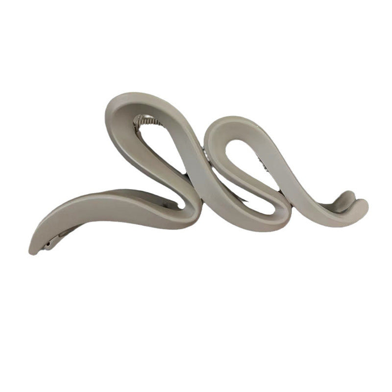 Shark clip large classy sense of light luxury gripper maillard gripper frosted back of head hairpin plate hair clip hair accessories