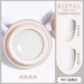 Risyal icy solid gel polish 5ml - smooth cream gel nail polish, japanese style nail polish for nail salons