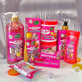 export glutathione skincare series: brightening oil, body lotion, face cream, bath salts, soap, and cleanser
