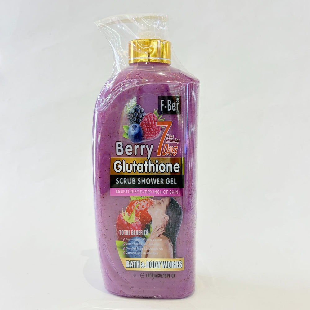 english 7-day renewal exfoliating body wash - gentle exfoliation, cleansing rice & coconut shower gel 1000ml