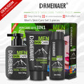 men's skincare set: cleansing, hydrating, moisturizing, and brightening 4-piece kit