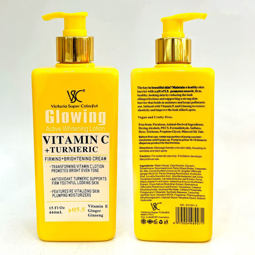 vitamin c turmeric body lotion niacinamide brightening skin tone mild moisturizing lotion 444ml export wholesale