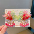 D821-11# green leaf butterfly pendant (one pair)