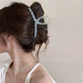 Summernew arrival black and white polka dot gripper for women's back of head fashioncasual hair clip shark clip hairpin classy hair clip