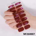Zhengxiang fashion gel manicure stickers waterproof semi-cured gel nail stickers smudged ice uv gel nail