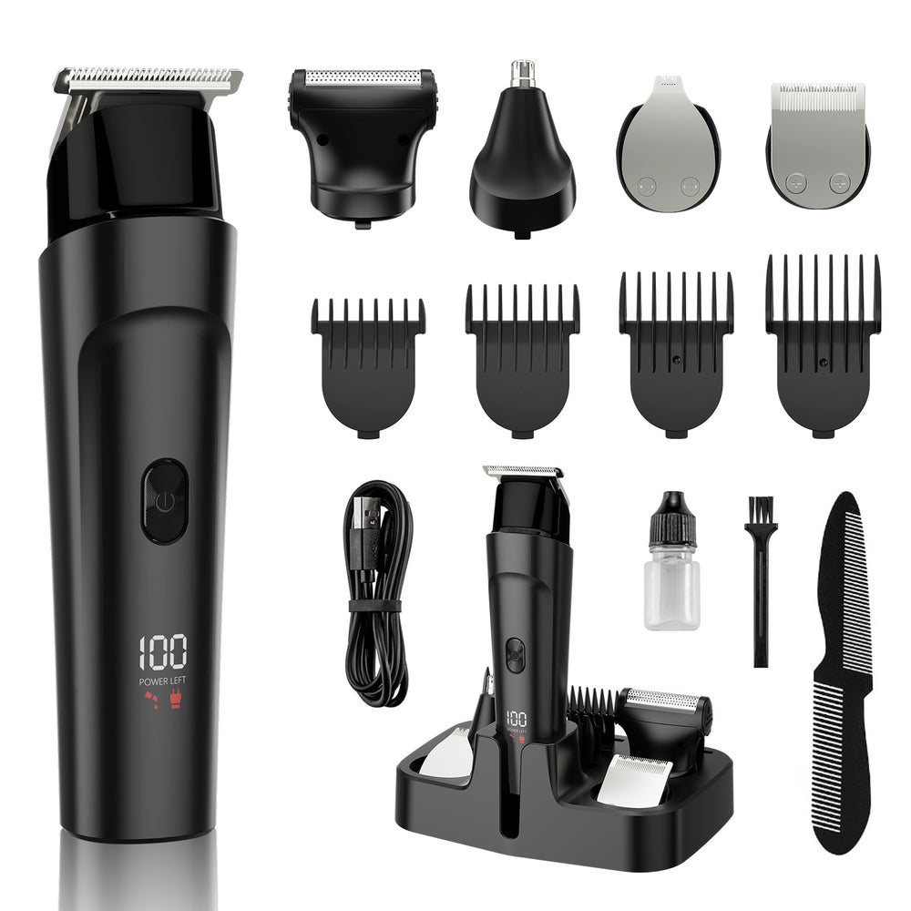 Electric hair clipper for adults and children, rechargeable hair trimmer, full body washable hair salon electric clipper