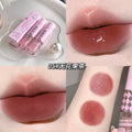 Gege bear velvet mist double-ended lip glaze - matte, shimmer, and glossy lipstick for a flawless, brightening finish