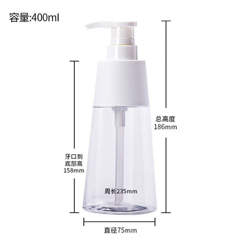 High-end pet lotion pump bottle 500ml shampoo bottle body wash bottle facial cleanser plastic dispensing set