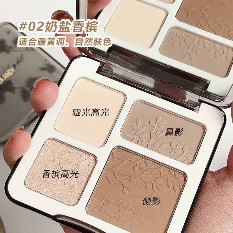 Marco andy highlight shadow combination contouring palette women's brightening contouring nose shadow silhouette contouring powder all-in-one palette