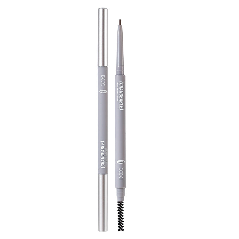 Xixi stereo outline mist eyebrow pencil extremely fine nature wild eyebrow roots clear waterproof non-smudge double-ended eyebrow pencil