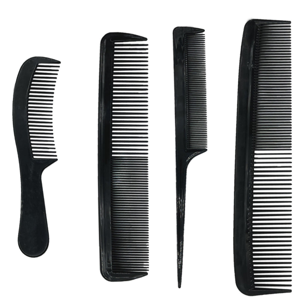 comb four-piece set, pointed tail hair comb, plastic comb, hairdressing supplies, hair salon special styling comb combs