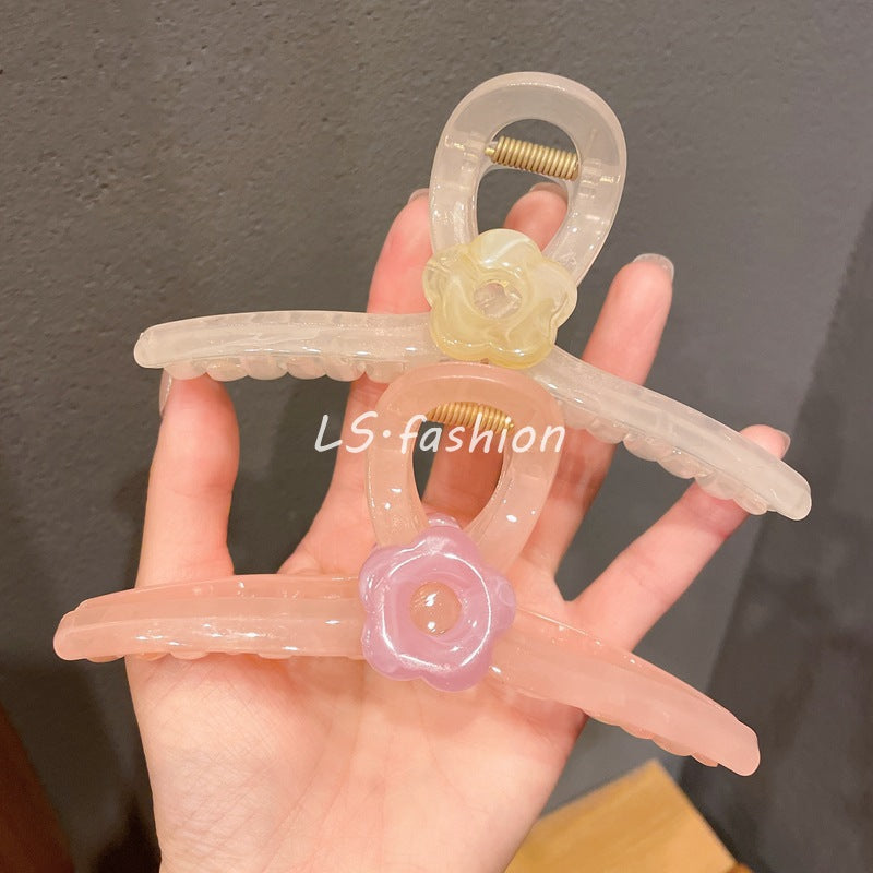 Extra large 13cm flower hair clip shark clip grab clip elegant hair clip for large hair volume on the back of the head hair clip hair clip