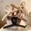 Spring and summer new arrival oversized classy matte gripper french retro shark clip hair clip high-looking clip headwear