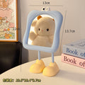 Cosmetic mirror cute desktop portable large eye mirror student dormitory for home plastic storage home mirror