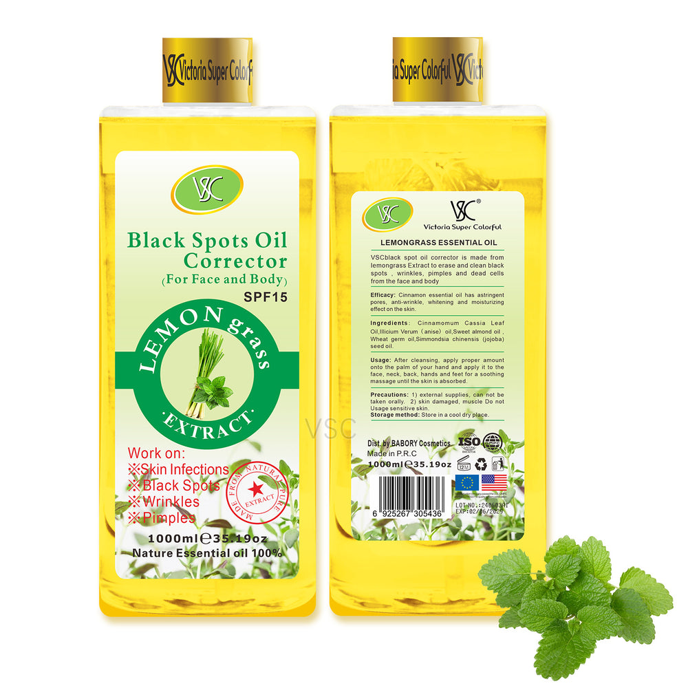 foreign trade turmeric essential oil body and facial moisturizing and black rose essential oil heating massage oil 1000ml