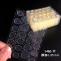 Jelly glue 24 stickers printing manicure jelly stickers transparent yellow glue wearable nail patch double-sided tape waterproof convenient jelly stickers