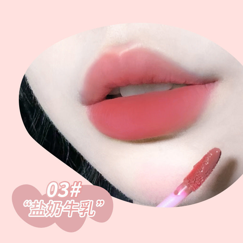 Kakashow cute bear lip glaze velvet matte matte female student affordable whitening lip and cheek dual-purpose lip mud lipstick