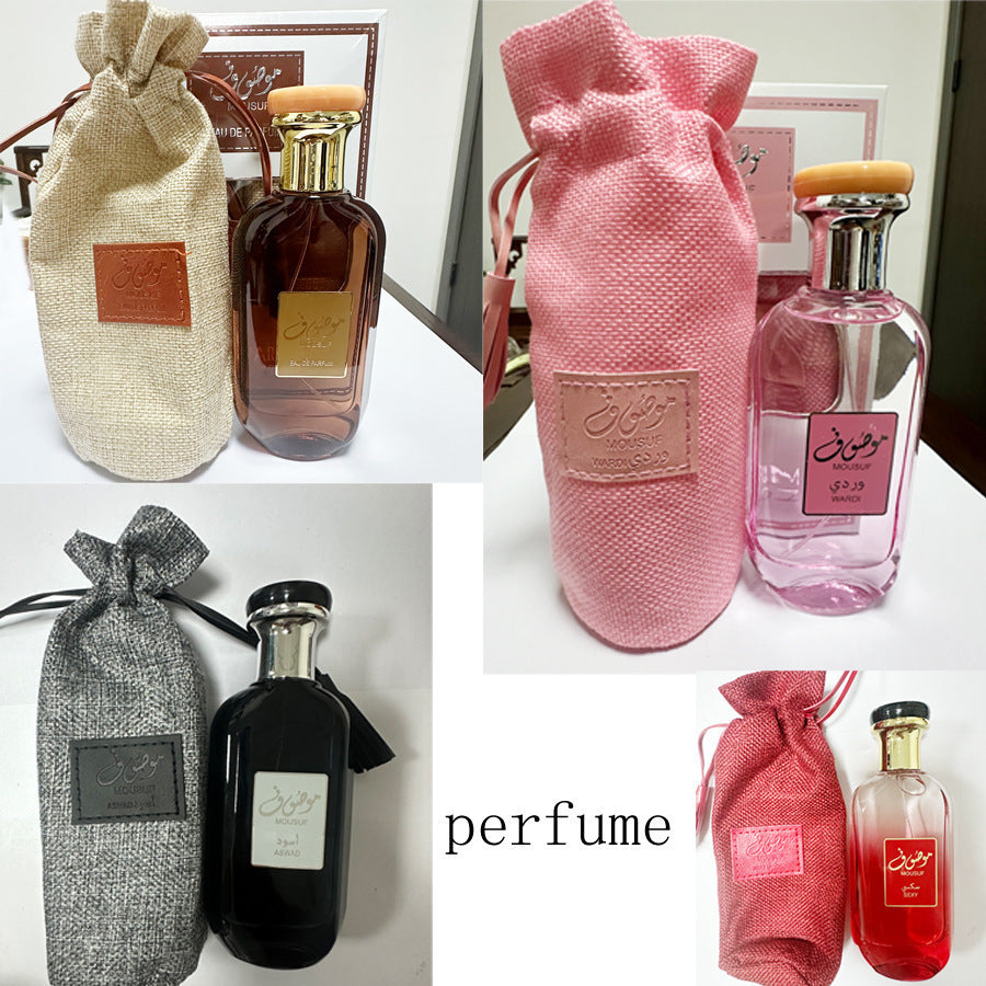 hot product dubai bag mousuf perfume long-lasting women's arabic style grids perfume perfume men