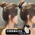 K-styleelegant pearl ball head clip hair clip women's back of head hairdressing handy gadget hair accessories headgear women's shark clip