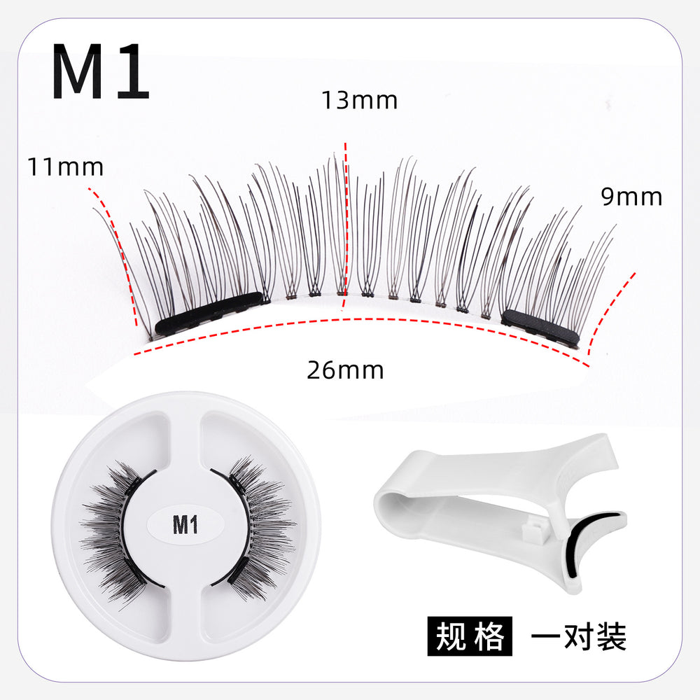 magnetic false eyelashes european and american magnetic eyelash set magneticeyelash qingdao factory smoky makeup