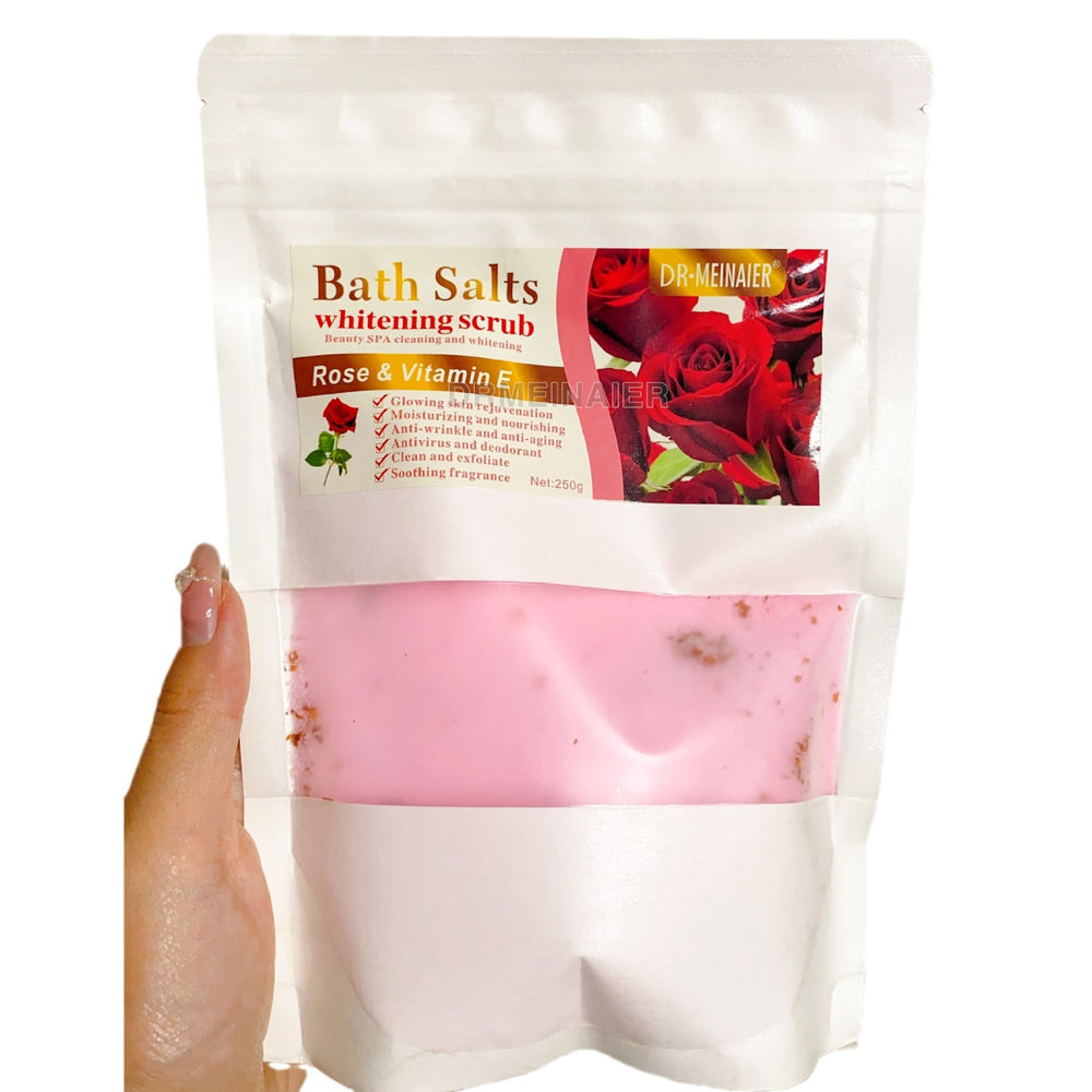 petal aromatherapy sea salt body scrub bath salt 250g bath exfoliation cleansing and smoothing foreign trade wholesale
