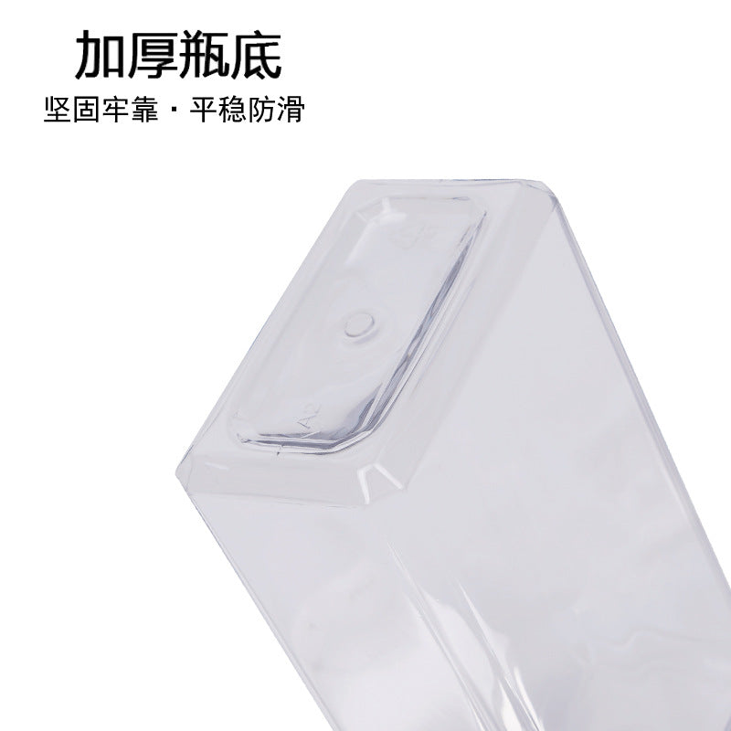 Thick wall lotion square high transparent 200ml300/500ml bottle plastic bottle pet shower gel shampoo body