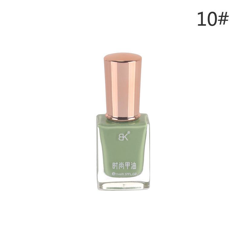 Bk summer new arrival: 36-color trendy oil-based nail polish - peel-off, no-bake, long-lasting, smudge-proof, brightening manicure