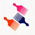 Comb hair comb plastic fist large tooth wide tooth comb oil head large back head styling flat comb hair salon pick hair comb