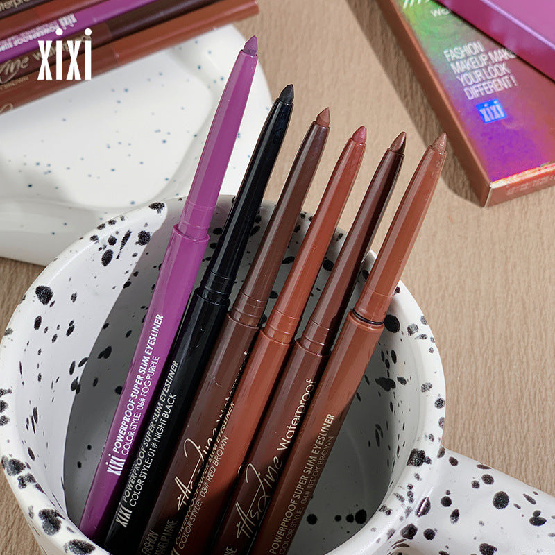 Makeup xixi eyeliner gel pen for women beginners long-lasting waterproof non-smudge outline eyelids to matte silkworm pen