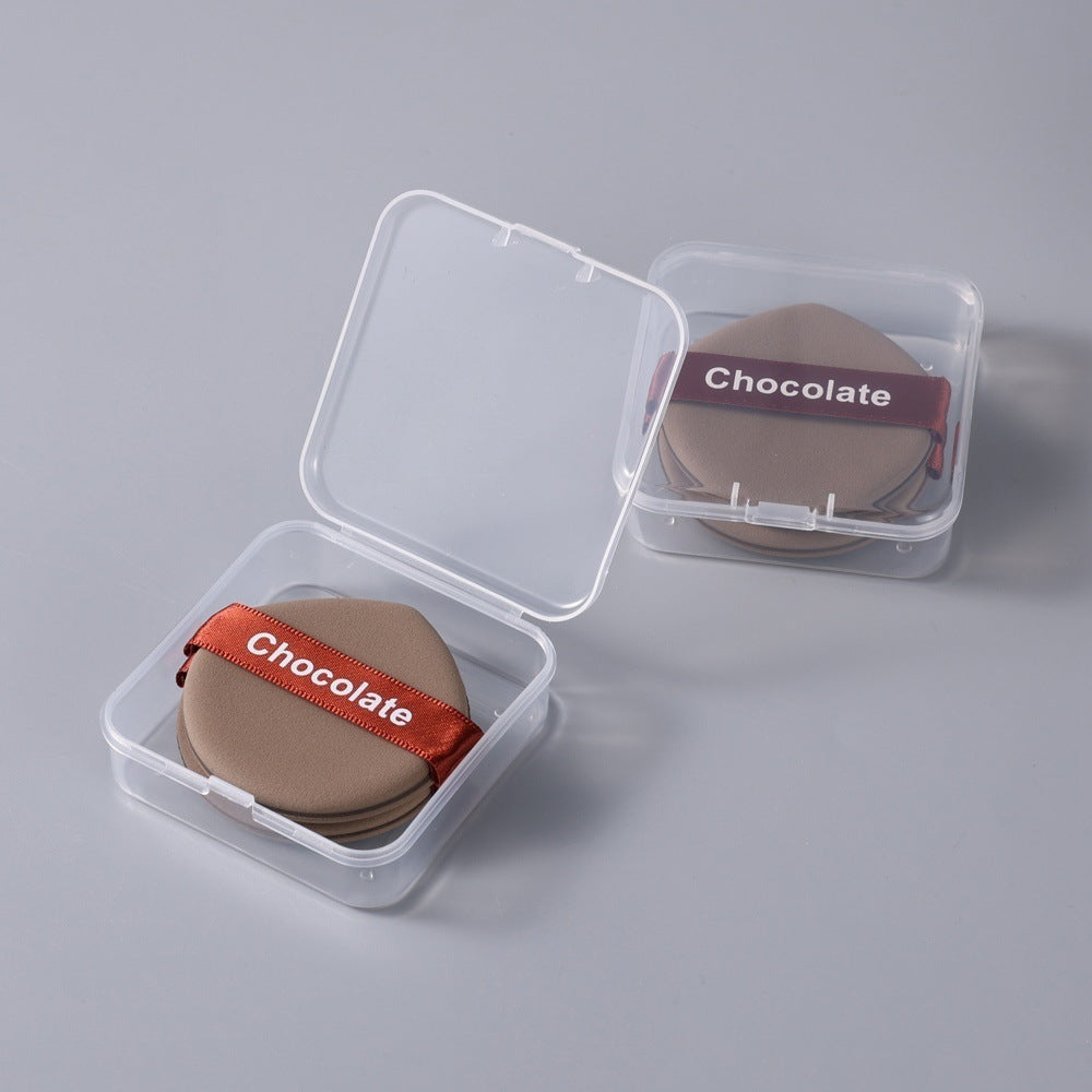 Little girl chocolate biscuit powder puff super soft and compliant wet and dry dual use air cushion powder puff liquid foundation sponge makeup powder puff