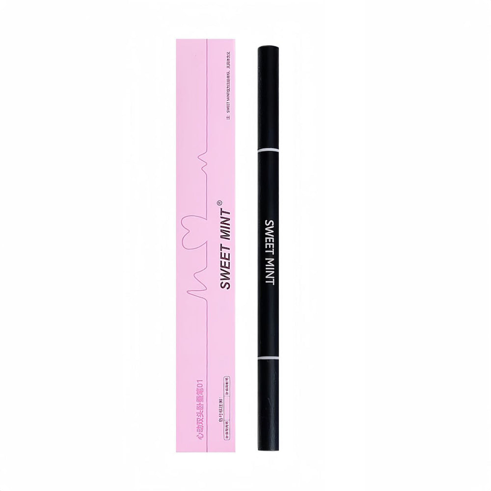Domestic sweet mimt heartbeat double-headed silkworm pen for women highlighting and brightening outlining to shadow dual-purpose eyeliner